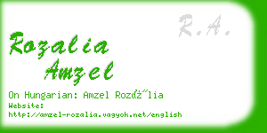 rozalia amzel business card